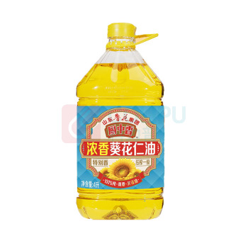 鲁花 食用油厨中香浓香葵花仁油 4L