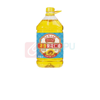 鲁花 食用油厨中香浓香葵花仁油 4L
