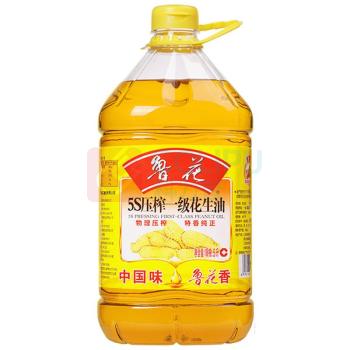 鲁花 5S压榨一级花生油 5L