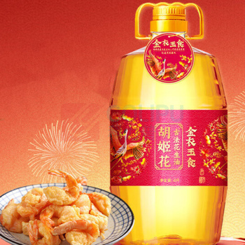 胡姬花 金衣玉食古法花生油 4L/桶