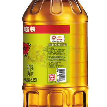 金龙鱼 食用油 外婆乡巴蜀菜籽油 6.18L 非转基因