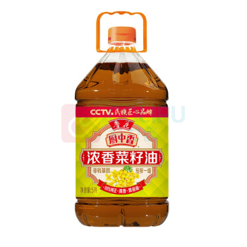 鲁花 浓香菜籽油 5L 低芥酸非转基因压榨