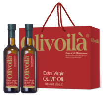 欧丽薇兰 Olivoila 特级初榨橄榄油礼盒 500ml*2瓶/盒 (红标)