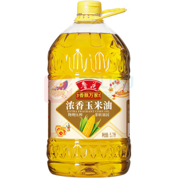 鲁花 香飘万家浓香玉米油 5.7L/桶 (非转基因)