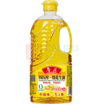 鲁花 5S压榨一级花生油 900ml/瓶