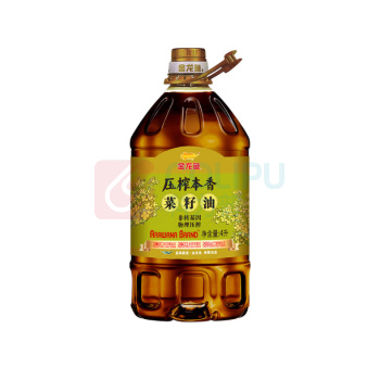 金龙鱼 压榨本香菜籽油 4L