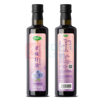 润心 亚麻籽油礼盒装 500mL*2瓶