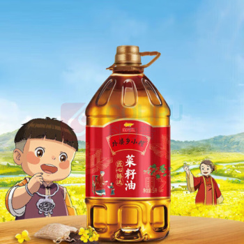 金龙鱼 外婆乡小榨匠心臻选菜籽油 5L/桶 (非转基因)