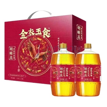胡姬花 金衣玉食古法花生油 1.8L*2桶/盒