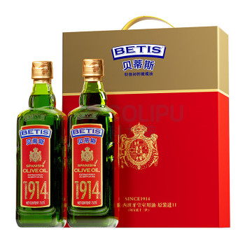 贝蒂斯 BETIS 特级初榨橄榄油 750ml*2瓶/盒
