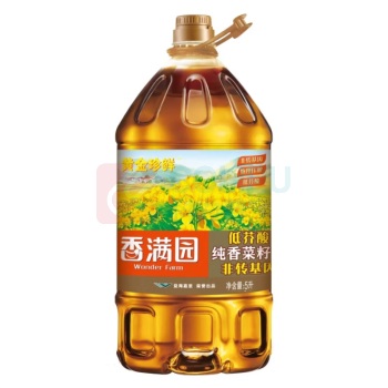 香满园 天天谷香低芥酸纯香菜籽油 5L/桶 (非转基因)