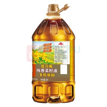 香满园 天天谷香低芥酸纯香菜籽油 5L/桶 (非转基因)