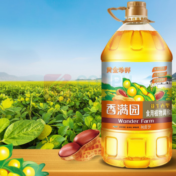 香满园 花生香型调和油 5L/桶 (转基因)
