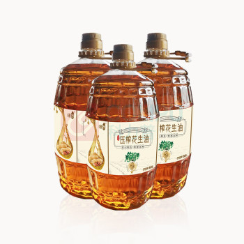 咪然 古法压榨花生油 5L