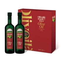 欧丽薇兰 Olivoila 纯正橄榄油(简装礼盒) 718ml*2