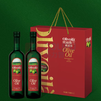 欧丽薇兰 Olivoila 纯正橄榄油(简装礼盒) 718ml*2