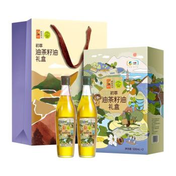初萃 CHUCUI 油茶籽油礼盒 500ml*2