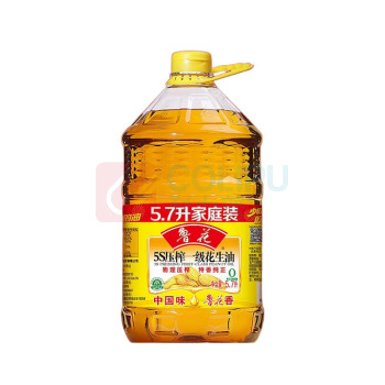 鲁花 5S物理压榨一级 花生油 5.7L