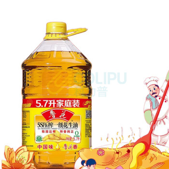 鲁花 5S物理压榨一级 花生油 5.7L