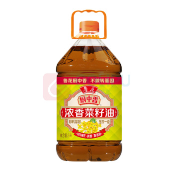 鲁花 厨中香浓香菜籽油 5L/桶 (非转基因)