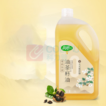 润心 有机0反式脂肪酸茶油 3L