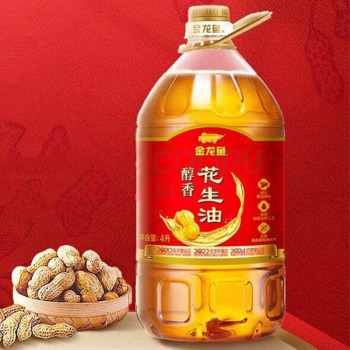 金龙鱼 食用油 压榨一级 醇香花生油 4L