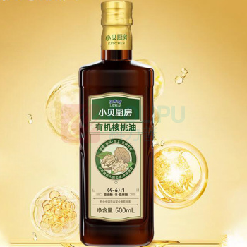 贝蒂斯 BETIS 小贝厨房有机核桃油 500ml*2/盒