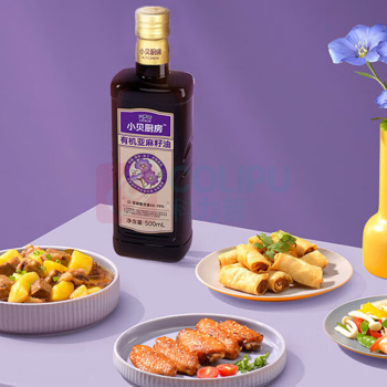 贝蒂斯 BETIS 小贝厨房有机亚麻籽油 500ml*2/盒