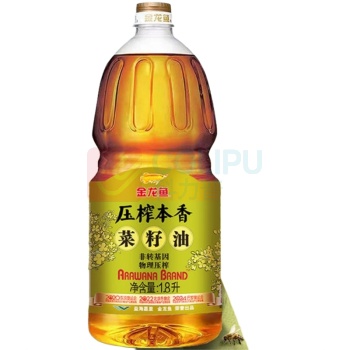 金龙鱼 压榨本香菜籽油 1.8L (非转基因)