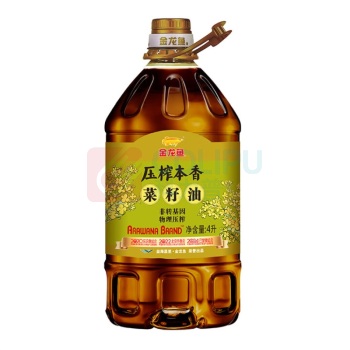 金龙鱼 压榨本香菜籽油 4L/桶 (非转基因)