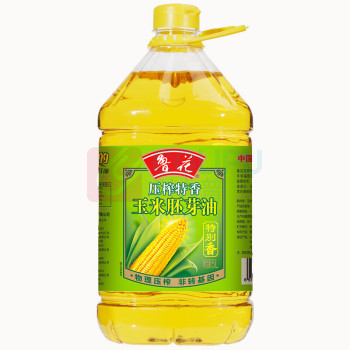 鲁花 压榨特香玉米胚芽油 / 5L/桶