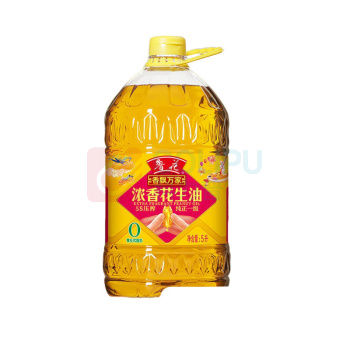 鲁花 香飘万家5S压榨一级浓香花生油 5L/桶