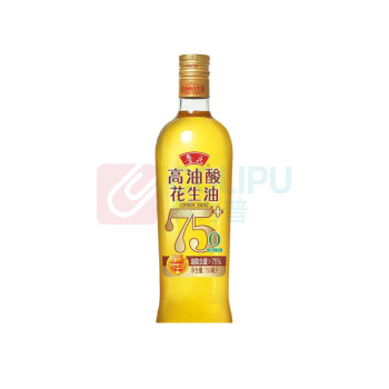 鲁花 5S物理压榨高油酸花生油 750ml/瓶