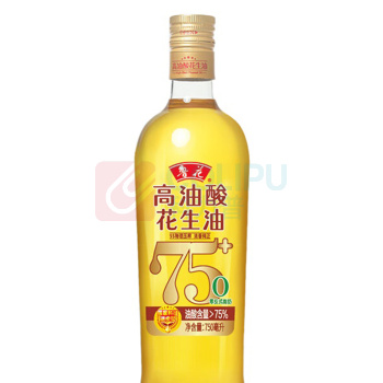 鲁花 5S物理压榨高油酸花生油 750ml/瓶