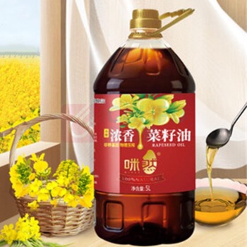 咪然 小榨浓香菜籽油 5L