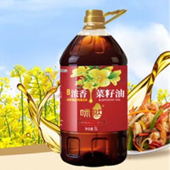 咪然 小榨浓香菜籽油 5L