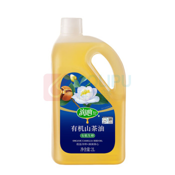 润心 有机油茶籽油 低温冷榨一级 2L