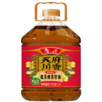 鲁花 天府川香低芥酸菜籽油 5.0L