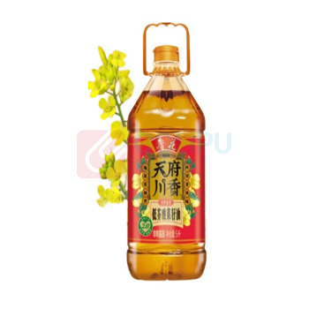 鲁花 天府川香低芥酸菜籽油 5.0L