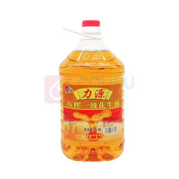 力源 压榨一级花生油 5L/桶