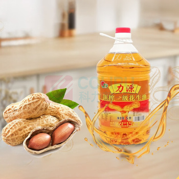 力源 压榨一级花生油 5L/桶