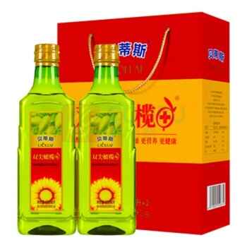贝蒂斯 BETIS 葵花橄榄调和油 600ML*2礼盒
