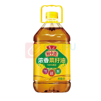 鲁花 食用油 浓香菜籽油低芥酸非转基因 4L