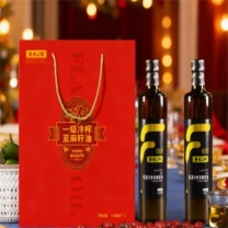 資水之陽 低温冷榨 亚麻籽油 750ml*2