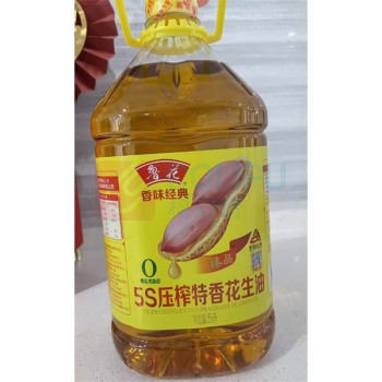 鲁花 食用油 5S压榨 特香花生油 5L 香味经典