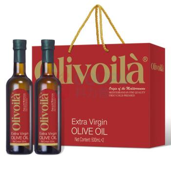 欧丽薇兰 Olivoila 特级初榨橄榄油 红标 500ML*2