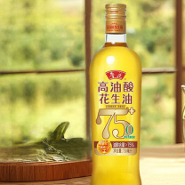 鲁花 5S 物理压榨 高油酸花生油 750ml/瓶