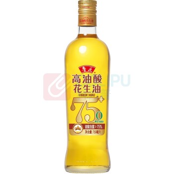 鲁花 5S 物理压榨 高油酸花生油 750ml/瓶