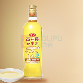鲁花 5S 物理压榨 高油酸花生油 750ml/瓶