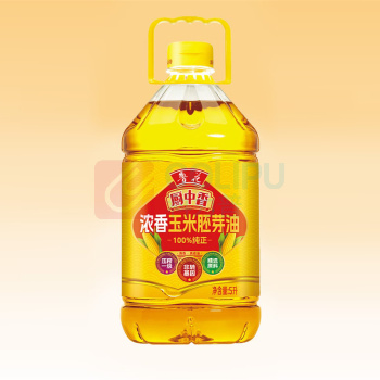 鲁花 厨中香浓香玉米胚芽油 5L/桶